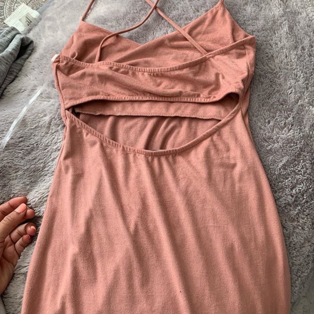 Pink short dress